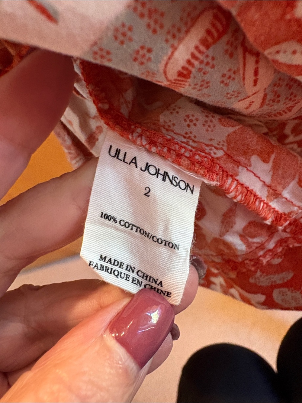 Ulla Johnson Kiri Dress in Orange Blossom Printed Mini Dress - Picture 8 of 9